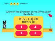 Play MathPup Golf 4 Algebra Game on FOG.COM