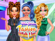 Play Girls Spring Fashion Wish List Game on FOG.COM