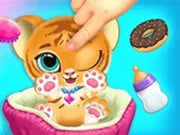 Play Baby Tiger Care - A Day With Baby Tiger Game on FOG.COM