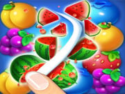 Play Sweet Fruit Candy Crash Link Pozzle Game on FOG.COM