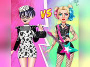 Play Fashionista vs Rockstar Fashion Battle Game on FOG.COM