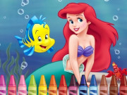 Play 4GameGround - Little Mermaid Coloring Game on FOG.COM