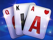 Play Classic Solitaire Blue Game on FOG.COM