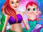 Play Mermaid Newborn Baby Care Game on FOG.COM