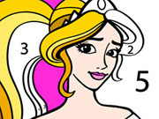Play Princess Coloring By Number Game on FOG.COM