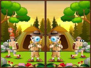 Play Spot 5 Differences Camping Game on FOG.COM