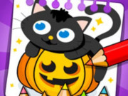 Play Halloween Coloring Art Games Game on FOG.COM
