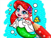 Play Coloring Book: Mermaid Game on FOG.COM