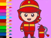 Play Coloring Book: Fireman Game on FOG.COM