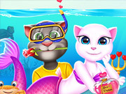 Play Cat Girl Valentine Story Deep Water Game on FOG.COM
