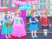 Play Little Girls School vs PrincessStyle Game on FOG.COM