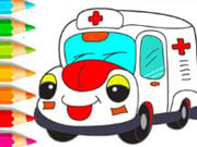Play Coloring Book: Ambulance Game on FOG.COM