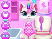 Play Kitty Unicorn Daily Care Game on FOG.COM