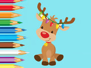 Play Coloring Book: Cute Christmas Reindeer Game on FOG.COM