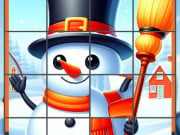 Play Happy Snowman Puzzle Game on FOG.COM
