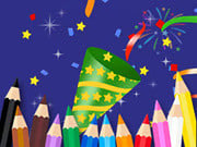 Play Coloring Book: Happy New Year Game on FOG.COM